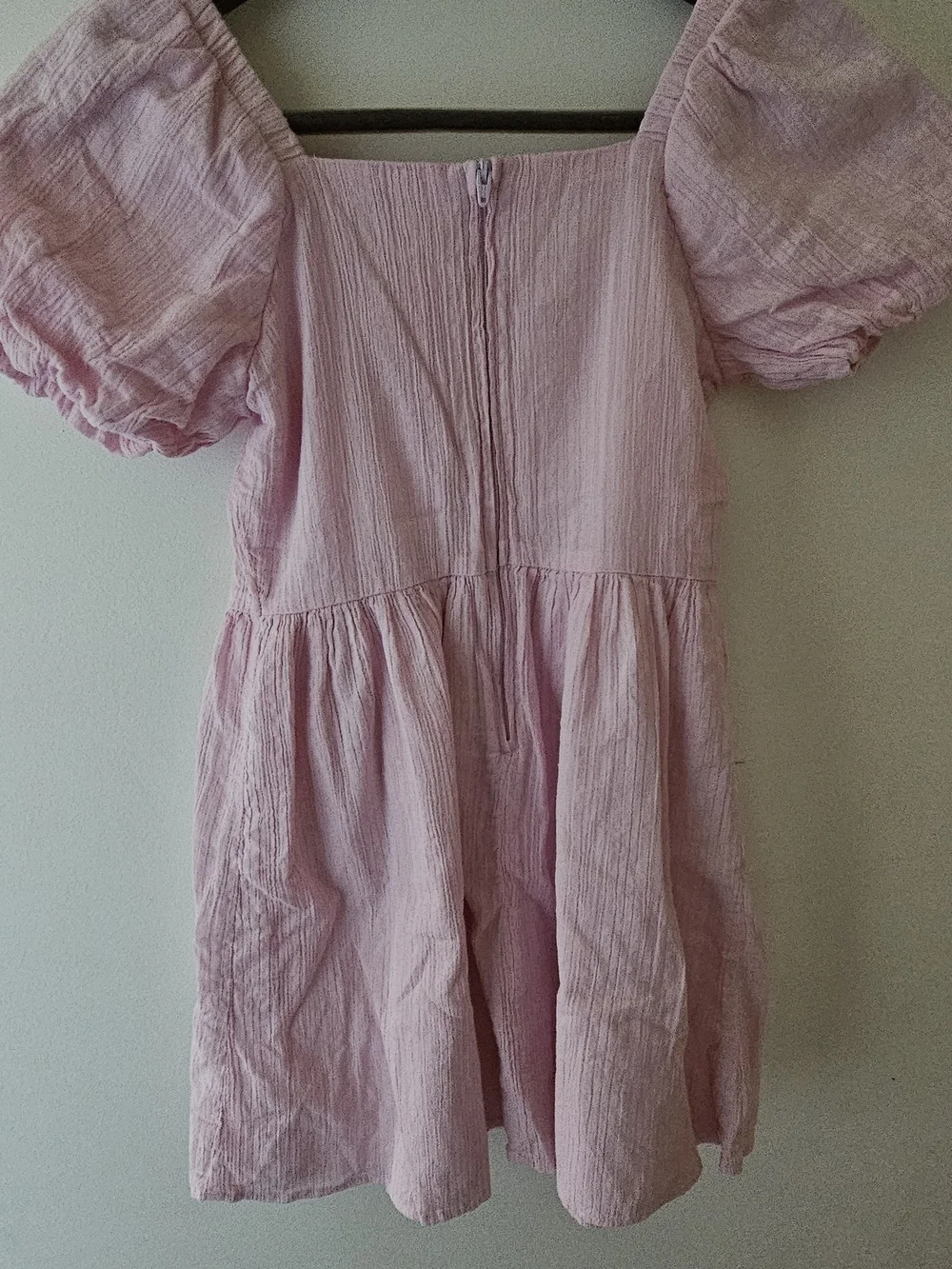 Light Pink Puff Sleeve Art Class Dress